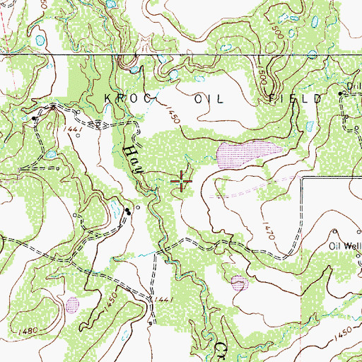 Topographic Map of Soil Conservation Service Site 2 Dam, TX