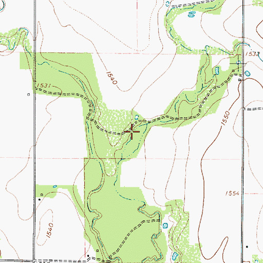 Topographic Map of Soil Conservation Service Site 20 Dam, TX