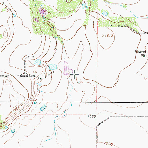 Topographic Map of Soil Conservation Service Site 19 Dam, TX