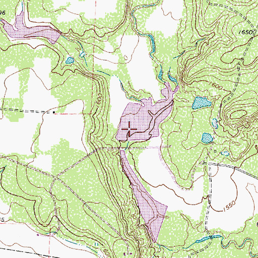 Topographic Map of Soil Conservation Service Site 7a Dam, TX