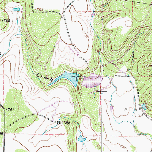 Topographic Map of Soil Conservation Service Site 11 Dam, TX