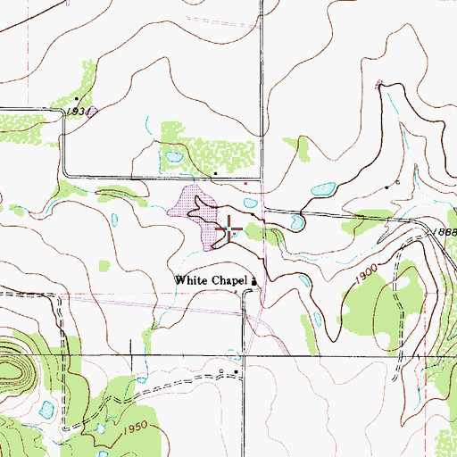 Topographic Map of Soil Conservation Service Site 35 Dam, TX
