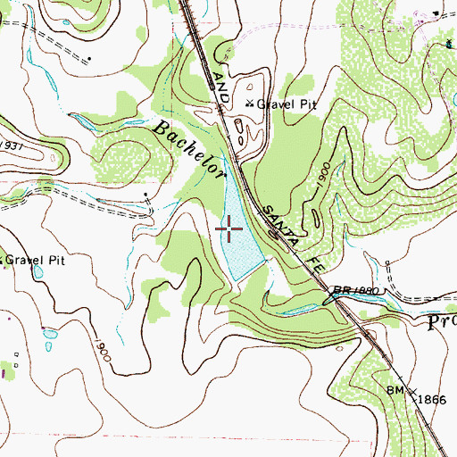 Topographic Map of Santa Fe Lake, TX