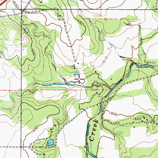 Topographic Map of Soil Conservation Service Site 32 Dam, TX