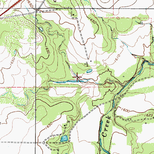 Topographic Map of Soil Conservation Service Site 32 Reservoir, TX
