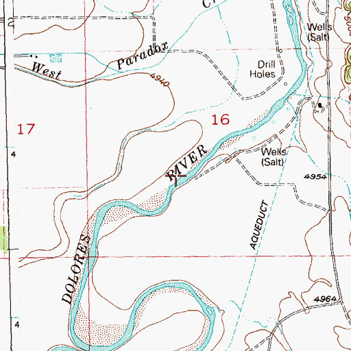 Topographic Map of East Paradox Creek, CO