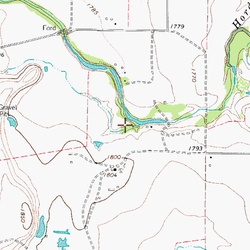 Topographic Map of Taylor Brothers Lake, TX