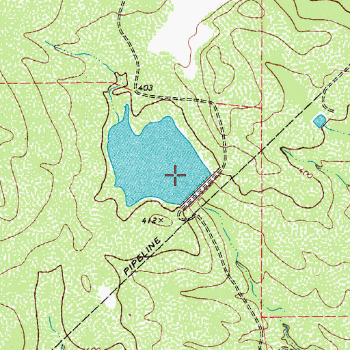 Topographic Map of Traylor Lake, TX