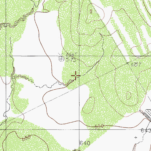 Topographic Map of Milstead Lake, TX