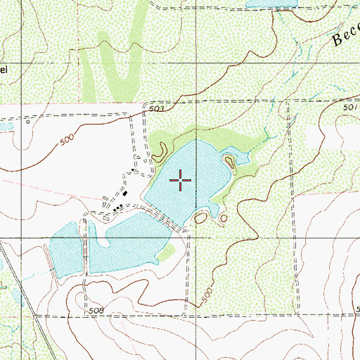 Topographic Map of San Ramon Fish Pond, TX