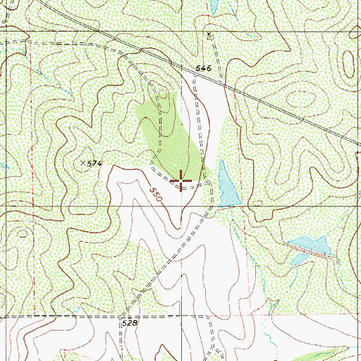 Topographic Map of Ranch Tank, TX