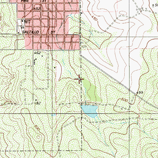 Topographic Map of Wright Dam Number 3, TX