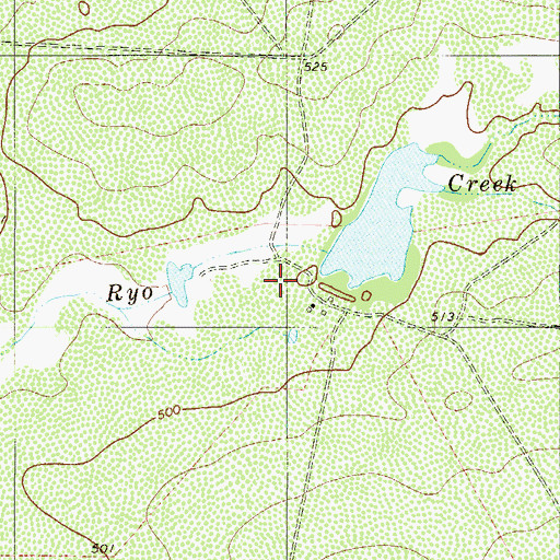 Topographic Map of Martin Lake Dam, TX