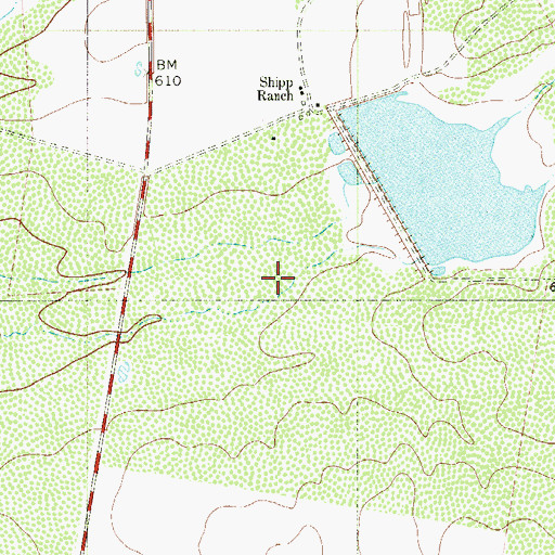 Topographic Map of Vaquillas Lake Number 2, TX