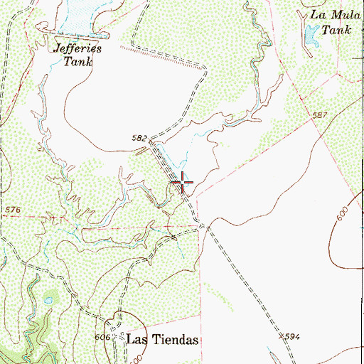 Topographic Map of Chupahueso Lake Number 2 Dam, TX