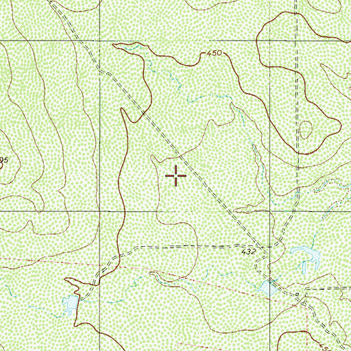 Topographic Map of Walker Lake, TX