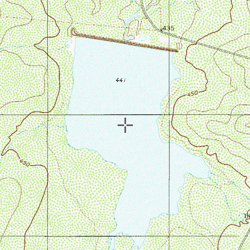 Topographic Map of Nicholson Lake, TX