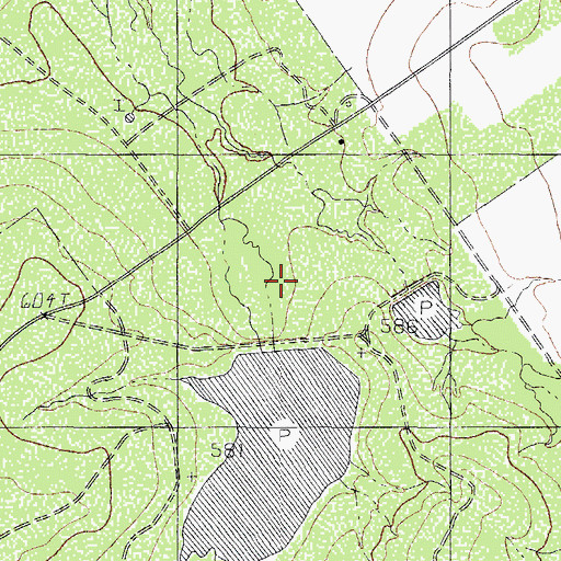 Topographic Map of Marmion Lake, TX