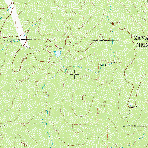 Topographic Map of Slyder Lake, TX