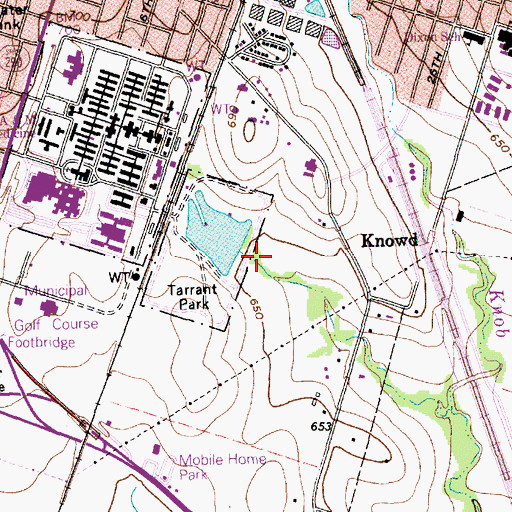 Topographic Map of Veterans Administration Dam, TX