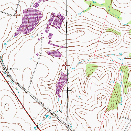 Topographic Map of Prewitt Lake 2 Dam, TX