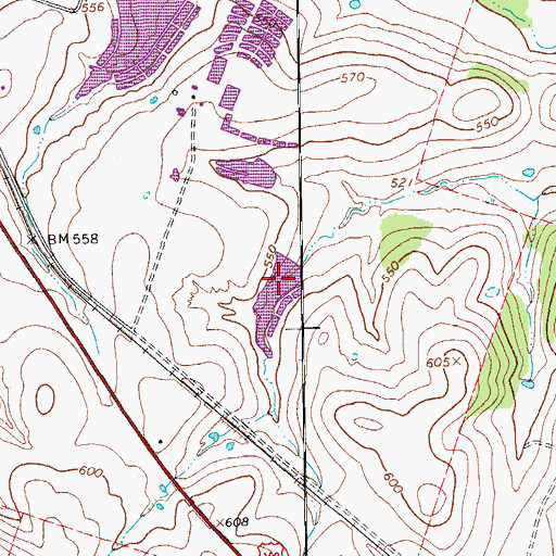 Topographic Map of Prewitt Lake 2, TX