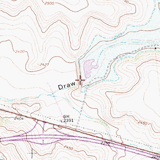 Topographic Map of Soil Conservation Service Site 7 Dam, TX