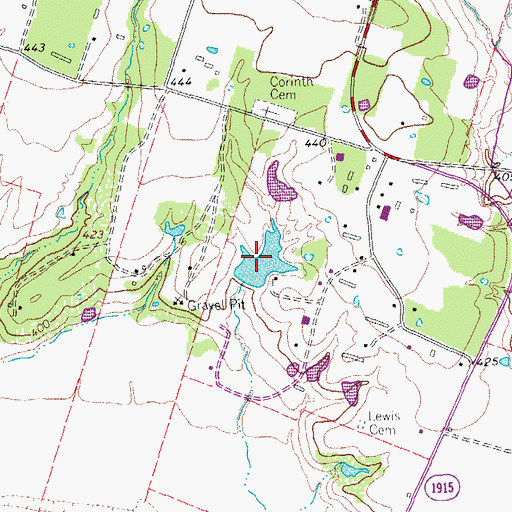 Topographic Map of Glaser Lake Number 2, TX