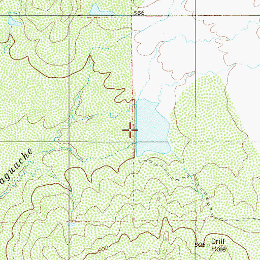 Topographic Map of Porvenir Ranch Lake Dam, TX