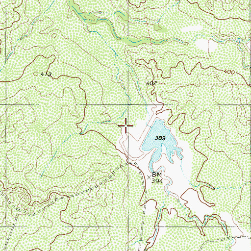 Topographic Map of Jesse McNeel Lake Number 2, TX