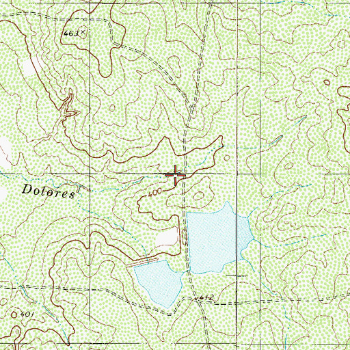 Topographic Map of Jesse McNeel Lake Number 1, TX