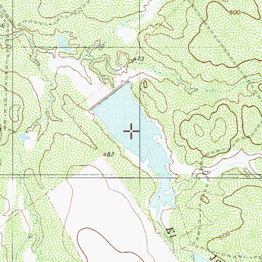 Topographic Map of L E Bruni Lake Number 4, TX