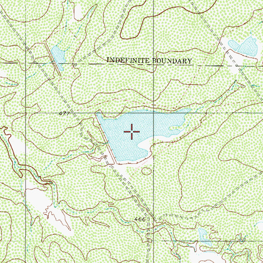 Topographic Map of L E Bruni Lake Number 1 Dam, TX