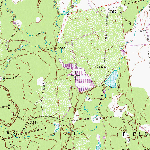 Topographic Map of West Tank, TX