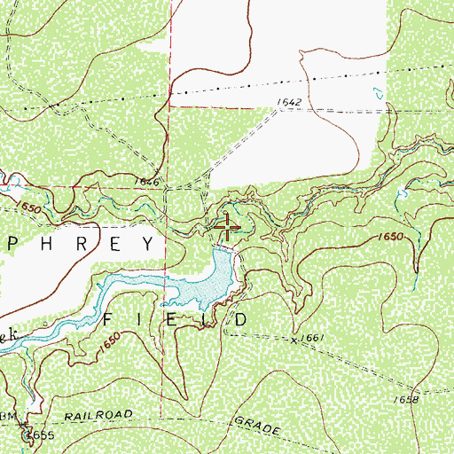 Topographic Map of Jay Pumphrey Lake Dam, TX