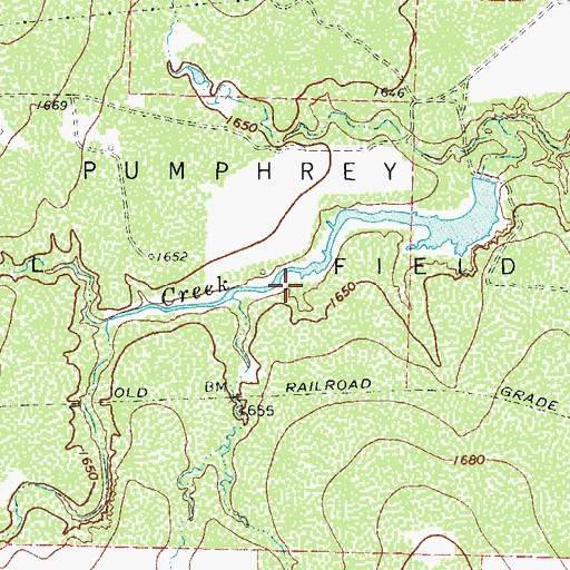 Topographic Map of Jay Pumphrey Lake, TX
