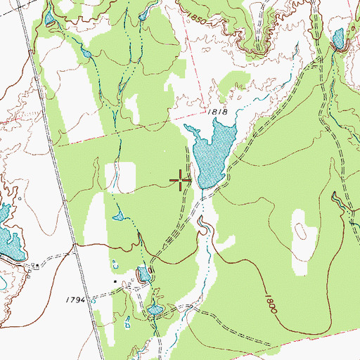 Topographic Map of Leon Anderson Lake Dam, TX