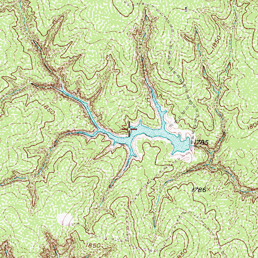 Topographic Map of Homer Brinson Lake, TX
