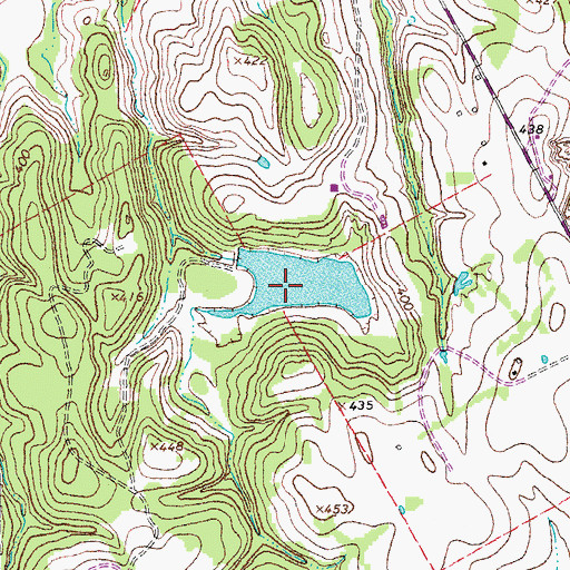 Topographic Map of Keith Lake, TX