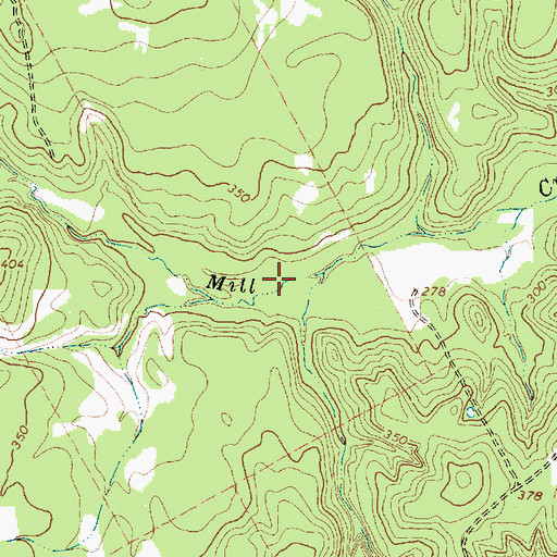 Topographic Map of Tubb Lake Dam, TX