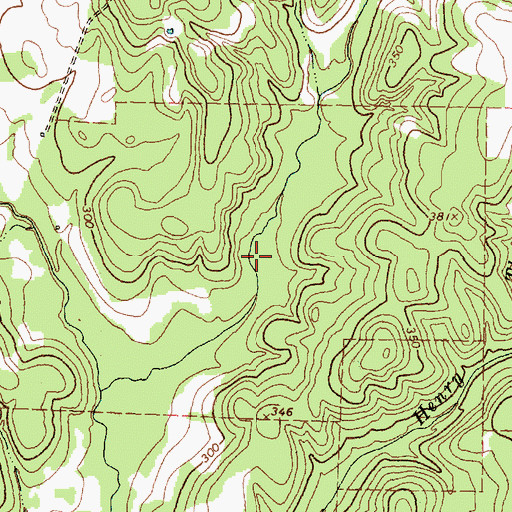 Topographic Map of Cundiff Lake, TX