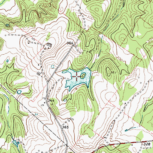 Topographic Map of Schweinle Lake, TX