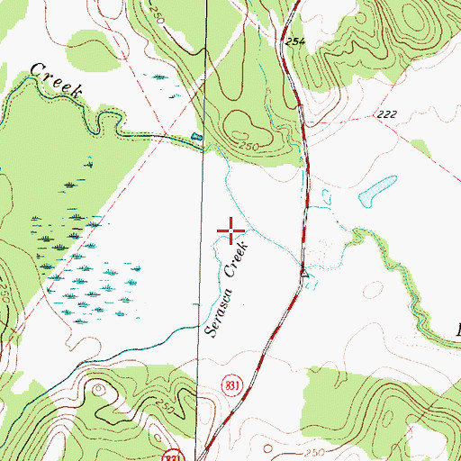 Topographic Map of Lake Elverda Dam, TX