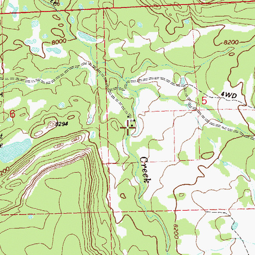 Topographic Map of Maupin Cow Camp, CO