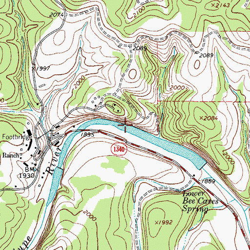 Topographic Map of Cullum Lake, TX