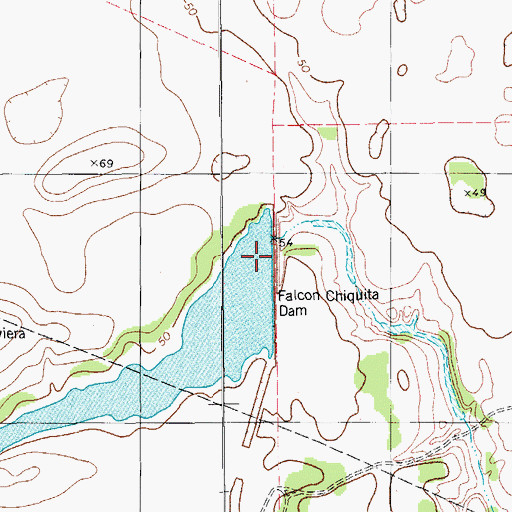 Topographic Map of King Ranch Dam Number 1, TX