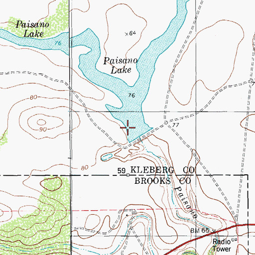 Topographic Map of King Ranch Dam Number 3, TX