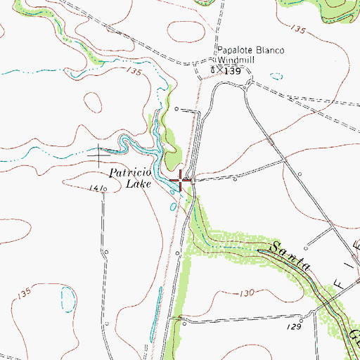 Topographic Map of Reservoir Number 4, TX