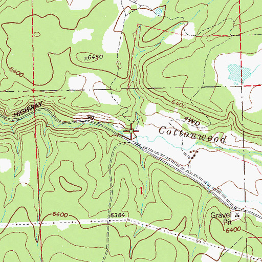 Topographic Map of Telephone Draw, CO