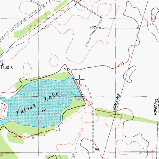 Topographic Map of King Ranch Dam Number 3, TX